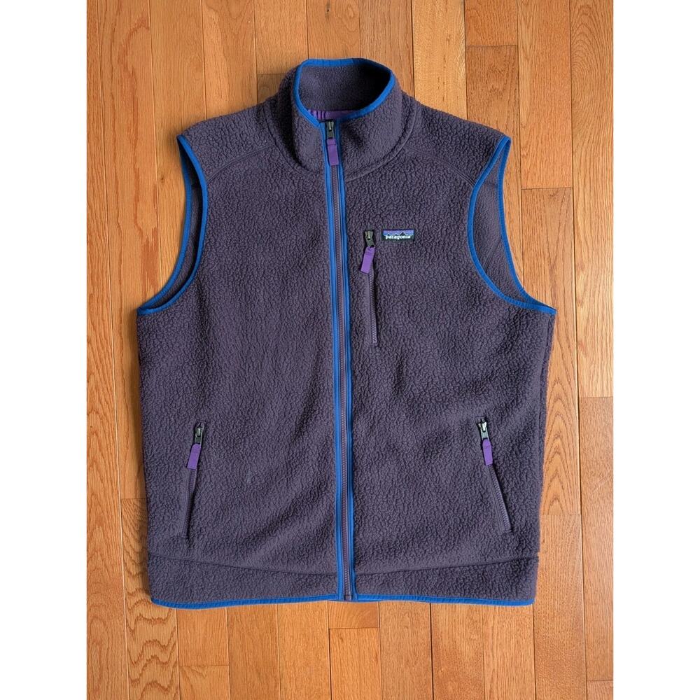 Patagonia Men's 2XL Retro Pile Vest. Obsidian Plum